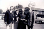Reproduction photograph of Jerry Merriman, Mary Kerr, Evelyn Huggard and an unidentified man
