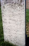 Joel Merriman headstone, Colborne cemetery, Cramahe Township