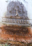 Emma Eliza Merriman headstone, Colborne Cemetery, Cramahe Township