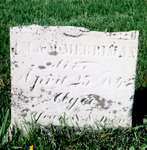 [illegible] la M. Merriman headstone, Colborne cemetery, Cramahe Township