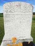 George I. Merriman and Jane Isabel Casey Merriman headstone, Colborne cemetery, Cramahe Township