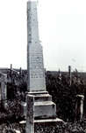 Reproduction photograph of Maria Livingston Merriman headstone, East Colborne cemetery, Cramahe Township