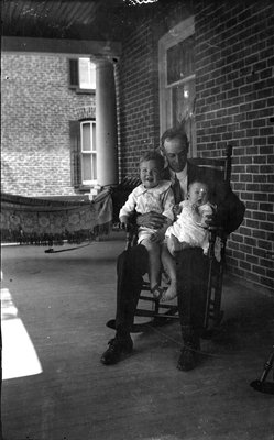 Frank Griffis with ?his children