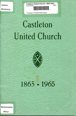 Castleton United Church 1865-1965