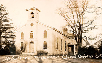 Postcard of St. Andrew’s Presbyterian Church, Colborne