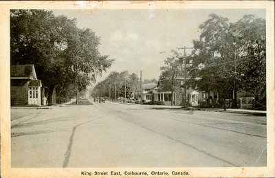 Postcard of King Street East, Colborne