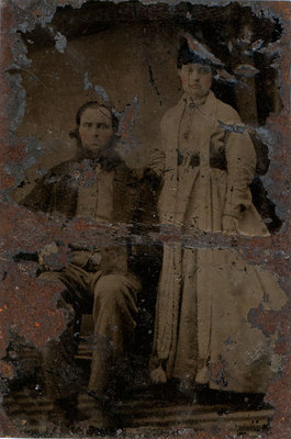 Studio portrait of a couple