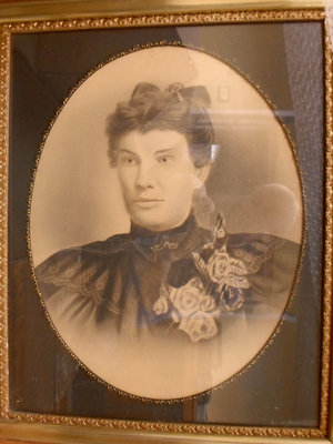 Studio portrait of Mrs. Sarah Ashby Rice