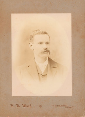 Studio portrait of Samuel Rice, by A.R.Ward, photographer