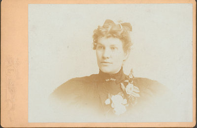 Studio portrait of Mrs. Sarah Ashby Rice