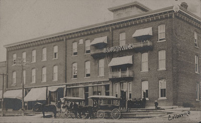 Postcard of Brunswick Hotel, King Street, Colborne