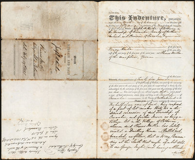 Deed of Bargain and Sale, Joseph Keeler and Phares Miller, 19 February 1851