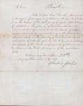 Demand in Dower signed by the wife of the late James Goslee, ?Phe?, to Mr. Beckham, 28 November 1866