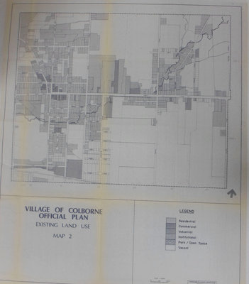 Village of Colborne Official Plan, Existing Land Use, Map 2