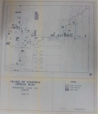 Village of Colborne Official Plan, Residential Land Use Survey, Map 8