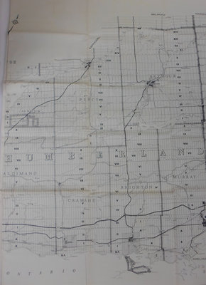 United Counties of Northumberland and Durham – Road Jurisdiction, February 1968 (detail)