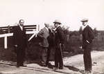 Photograph of James Thom, Charlie Larke, Duke of Connaught and Col. Sir John Hanbury-Williams