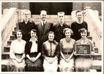 Class photograph, Colborne High School, Grade 13, Colborne, Cramahe Township, 1953-54