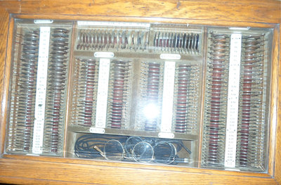 Vision-testing Lens Cabinet, Griffis Drug Store, Colborne, Cramahe Township