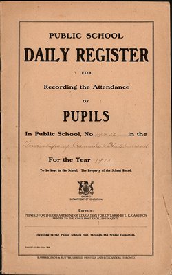 1910 No. 14 & 16, Cramahe and Haldimand School Records