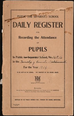 1914 No. 14 & 16, Cramahe and Haldimand School Records