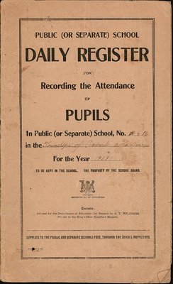 1919 No. 14 & 16, Cramahe and Haldimand School Records