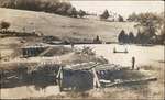 Postcard of Castleton, trout fishing