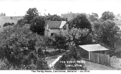 Postcard of the Purdy home, Castleton