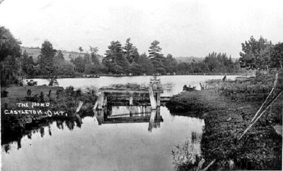 Postcard of Castleton, the pond