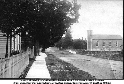 Castleton United Church and Eric McKague’s house