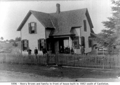 Brown Family House, south of Castleton, Cramahe Township