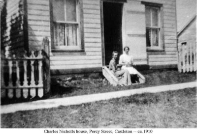 Charles Nicholls’ House, Percy Street, Castleton, Cramahe Township