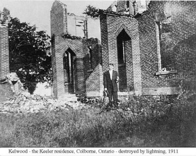 A lightning strike in 1911 laid waste to this grand home.