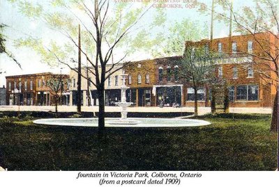 Postcard of Percy Street from Victoria Square, Colborne