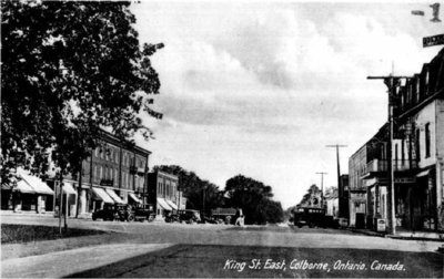 Postcard of King Street East, Colborne