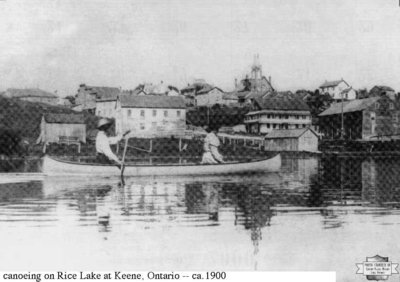 Canoeing on Rice Lake, Keene