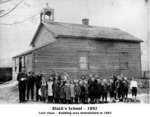 Class photograph, Black's School, School Section 14, Cramahe Township, 1892
