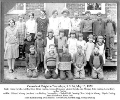 Cramahe & Brighton Township School, S.S.16, 16 May 1929