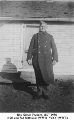 Roy Nelson Packard, WWI and VGOC WWII, Cramahe Township