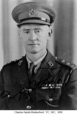 Studio portrait of Charles Rutherford, VC, MC, MM, Cramahe Township