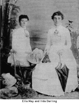 Studio portrait of Ellen May and Ida Darling