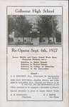 Colborne High School re-opens Sept. 6th, 1927 Leaflet