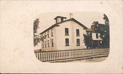 Postcard of Continuation School, King and Kensington streets, Colborne, pre-1922