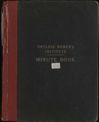 Ontario Women's Institute Minute Book, 1956-1962