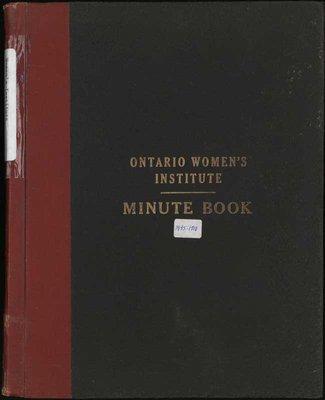 Ontario Women's Institute Minute Book, 1945-1950