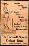 Cornwell Special Clothing Stores newspaper advertisement