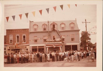 Queen’s Hotel , Colborne, Cramahe Township, 1959 Centennial