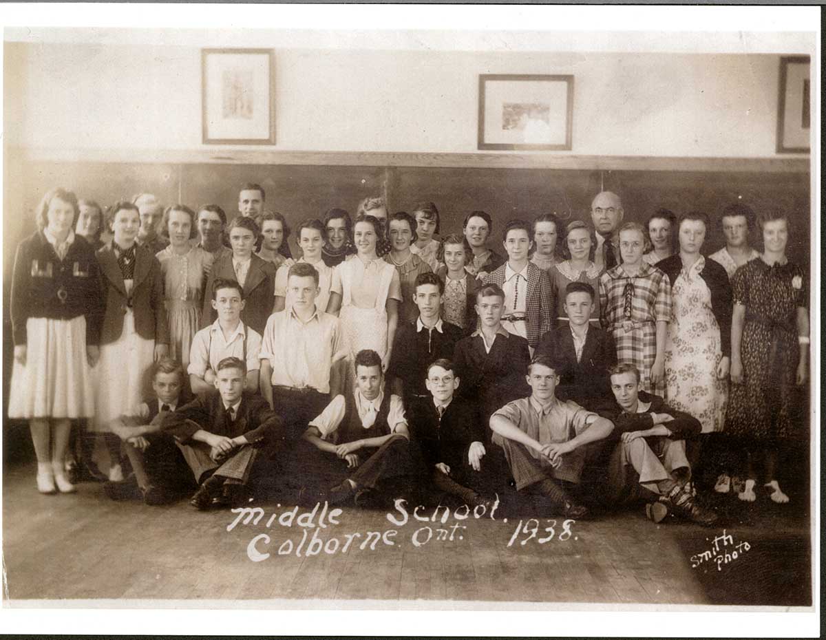 Middle School, Colborne, Ontario, 1938