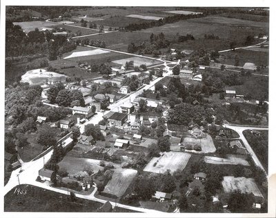 Aerial photograph of Castleton, 1953