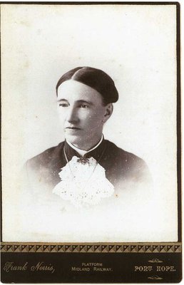 Studio portrait of Amelia Hitchcock Hinman, by Frank Norris, Port Hope